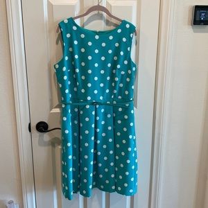 R & K Mint Polka Dot Dress *Size 14*